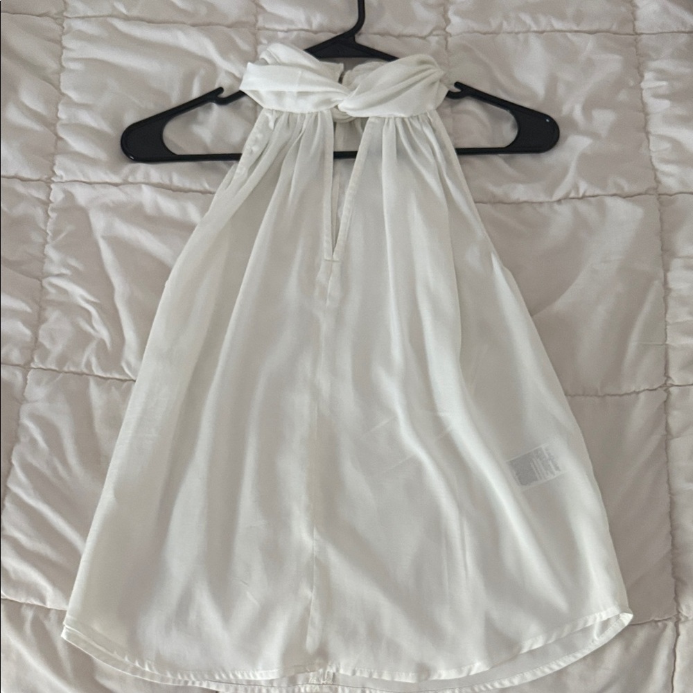 Banana Republic White Halter Blouse